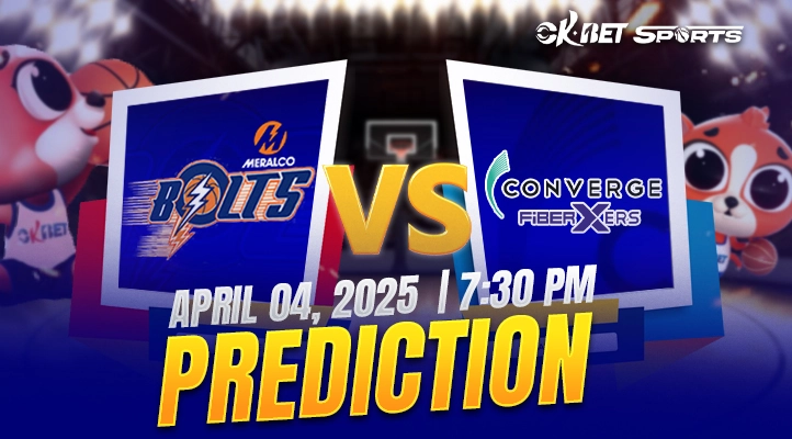 logo match up of meralco vs converge prediction..